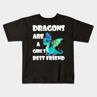 Dragons Are A Girl's Best Friend Perfect Gift For Women Tee Kids T-Shirt